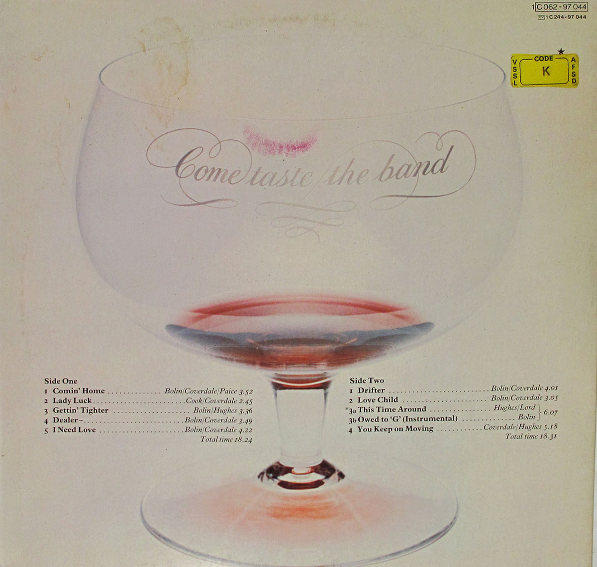 High Resolution #2 Photo DEEP PURPLE Come Taste The Band Germany 